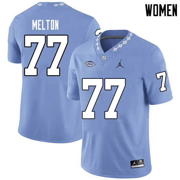 Jordan Brand Women #77 Jonah Melton North Carolina Tar Heels College Football Jerseys Sale-Carolina